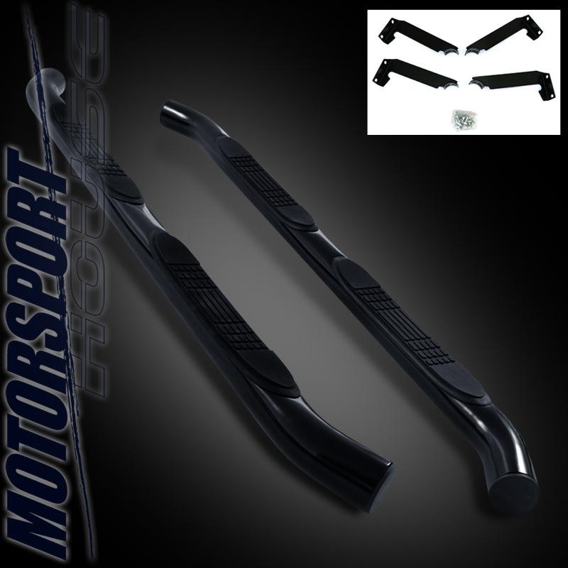 07-10 toyota fj cruiser black side step ner bar bars running board base 4wd suv 