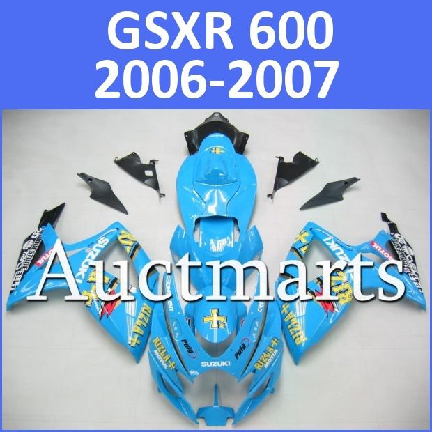 Fit suzuki gsxr 750 gsxr 600 06 07 gsx-r 2006 2007 fairing bodywork k6 g9 d10