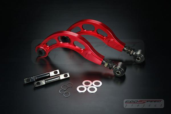 Godspeed red 06-11 civic lx ex si k20 suspension adjustable gen2 camber kit 