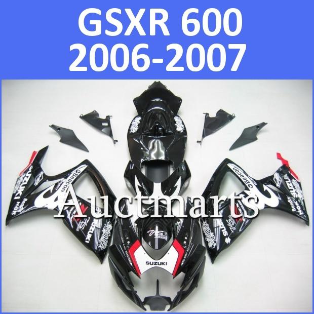 Fit suzuki gsxr 750 gsxr 600 06 07 gsx-r 2006 2007 fairing bodywork k6 g30 d03