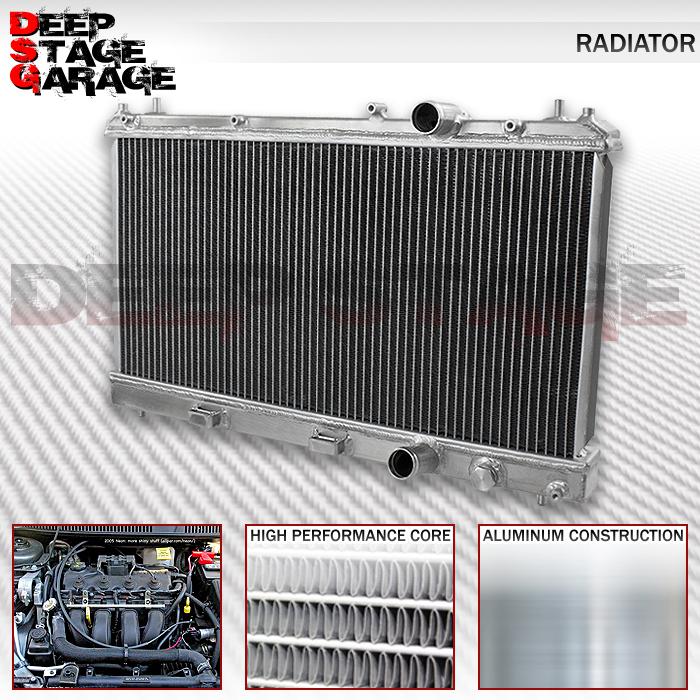 Aluminum racing dual core 2-row cooling radiator 95-99 dodge/plymouth neon mt