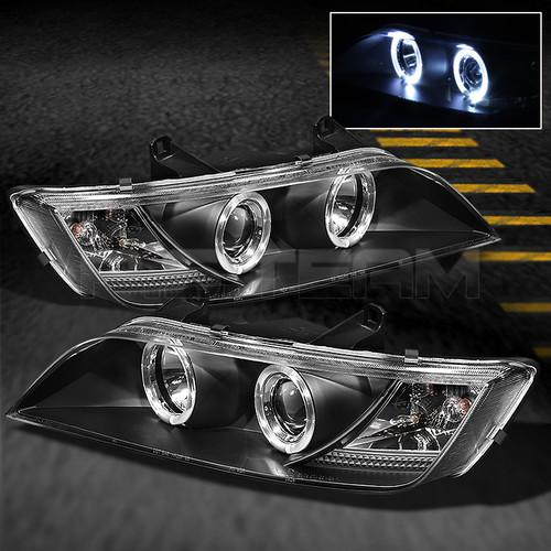 96-02 bmw z3 roadster m coupe jdm black dual halo projector led headlights lamps