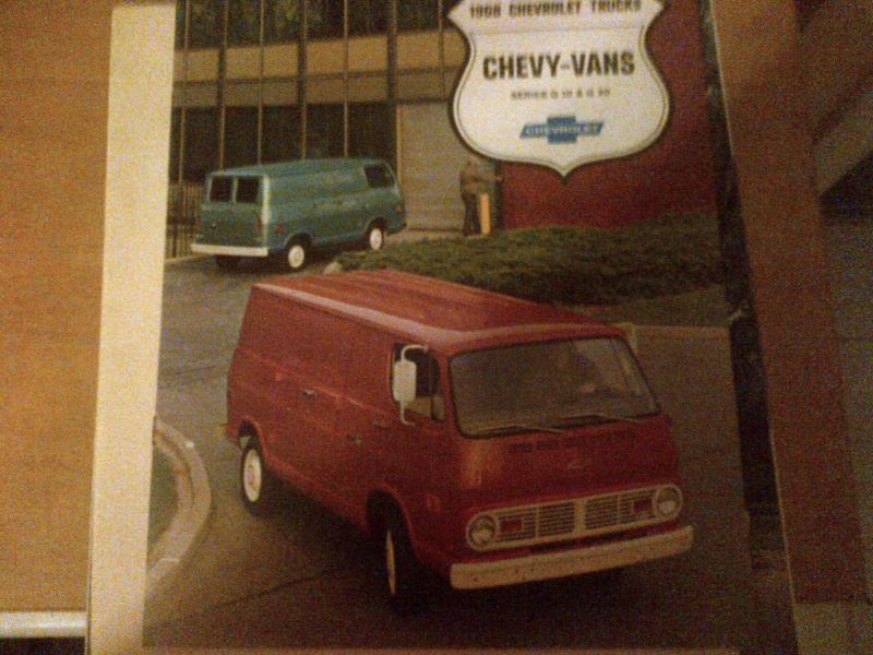 1968 chevy vans  brochure        -