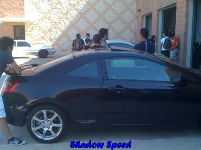 Hot painted honda civic 8th 2d rear wing roof spoiler 09~11 ☢