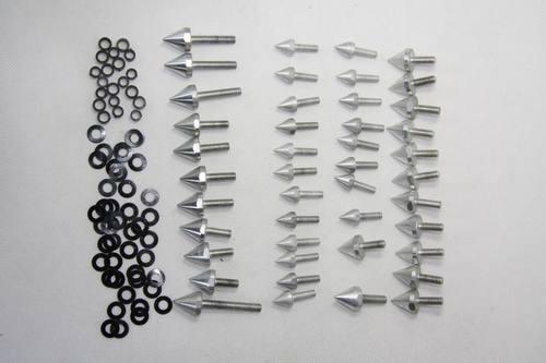 Silver spike fairing bolts fit 1999-2000 honda cbr 600 f4 2001-2007 cbr600 f4i