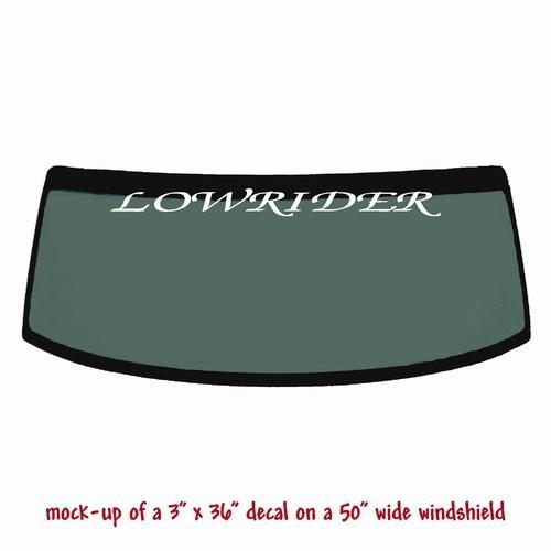 Lowrider windshield decal banner sticker #2 3x36