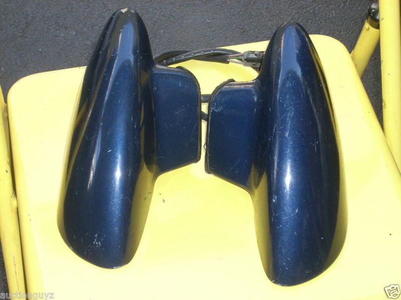 Camaro firebird trans am door sport mirrors navy blue with hardware cable remote