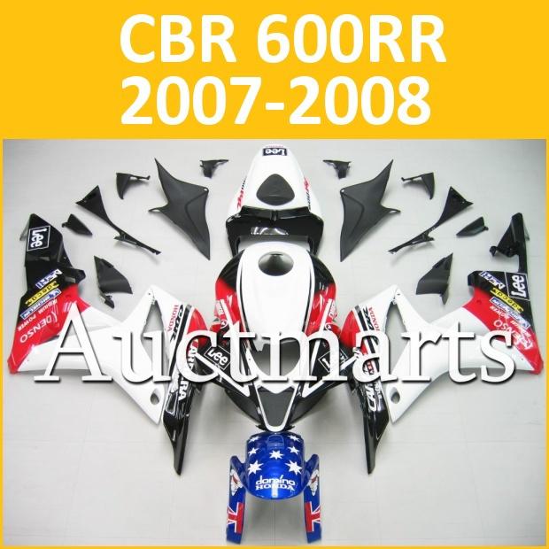 Fit honda 07 08 cbr600rr cbr 600 rr 2007 2008 fairing kit abs plastics h21 b12