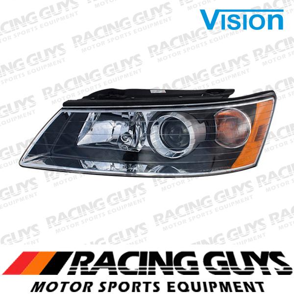 Single left headlight driver side front lamp fit 2006-2008 hyundai sonata gl gls