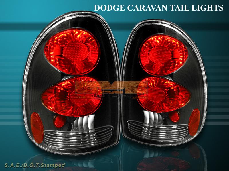 1996-2003 dodge durango caravan black altezza tail lights 97 98 99 00 01 02