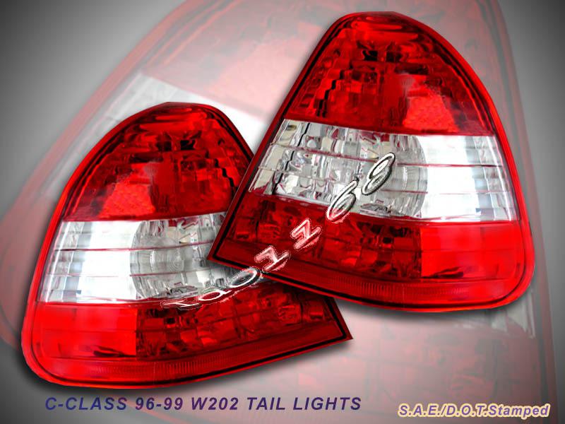 96-99 mercedes benz c-class c240 c280 tail lights rc 97