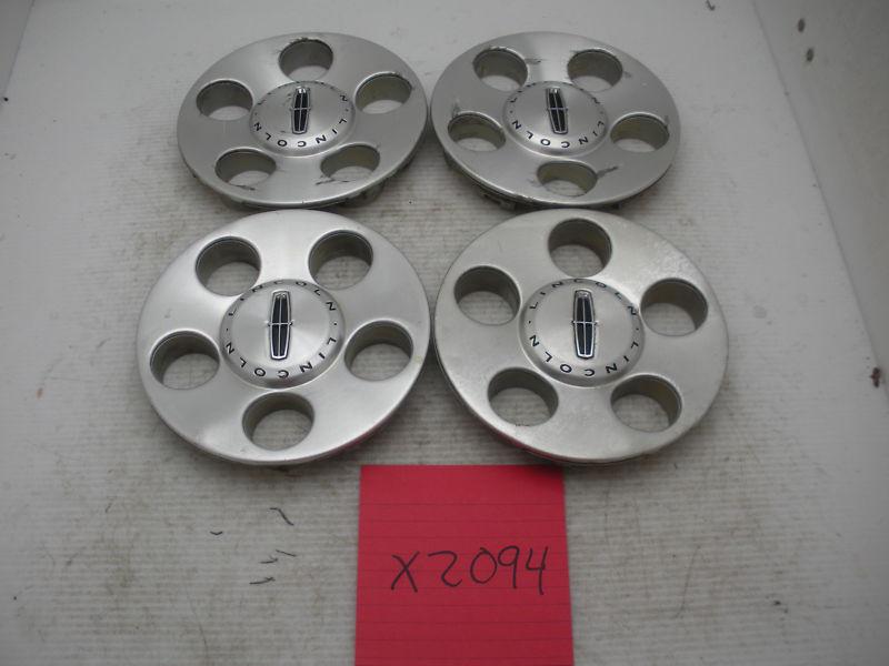 Set of 4 03 04 05 lincoln ls 3w43-1a096 machined center caps hubcaps