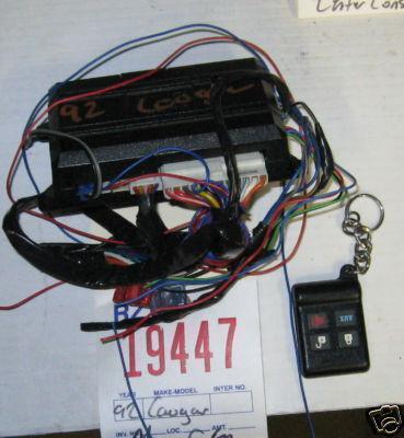 Mercury 92 cougar anti-theft security lock control unit 1992