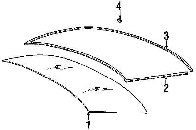 Bmw 51318159785 genuine oem factory original upper molding