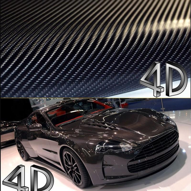 Air free【4d air-free】【black】【152cm*40cm】 carbon fibre vinyl wrap for car & home