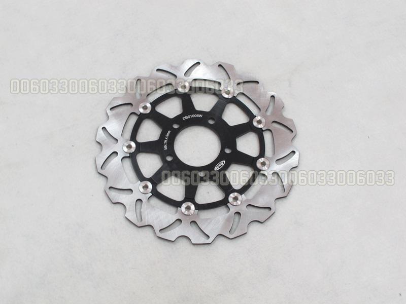 Front brake rotor for kawasaki zr zrx zz-r 1100 black