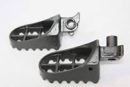 Gray motocross mx dirt bike steel foot pegs fit 2003 2004 suzuki rm125 rm250