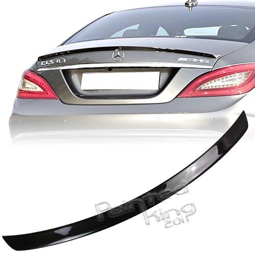 11 13 mercedes-benz cls class w218 a style trunk spoiler carbon fiber