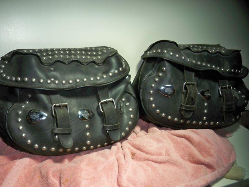 Harley soft tail heritage leather saddle bags