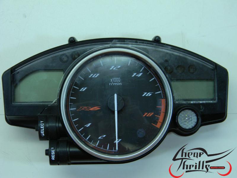 08-13 r6 yamaha yzf-r6 gage front clustor tach