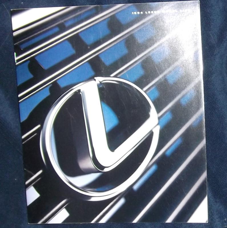 Classy beautiful 1994 lexus brochure it's got it all