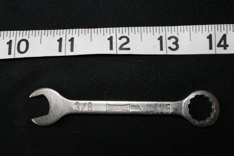 Vintage oxwall 7/16-3/8  combo wrench mfd in usa 