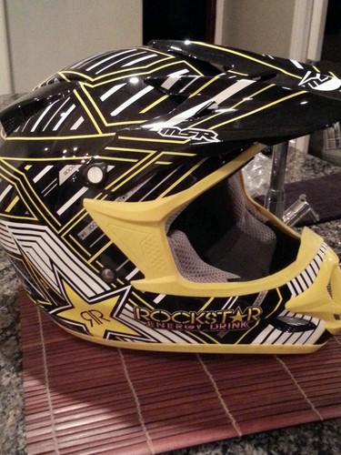  msr  helmet - rockstar energy drink- x-large