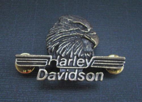 Harley-davidson motorcycle large eagle biker vest pin 