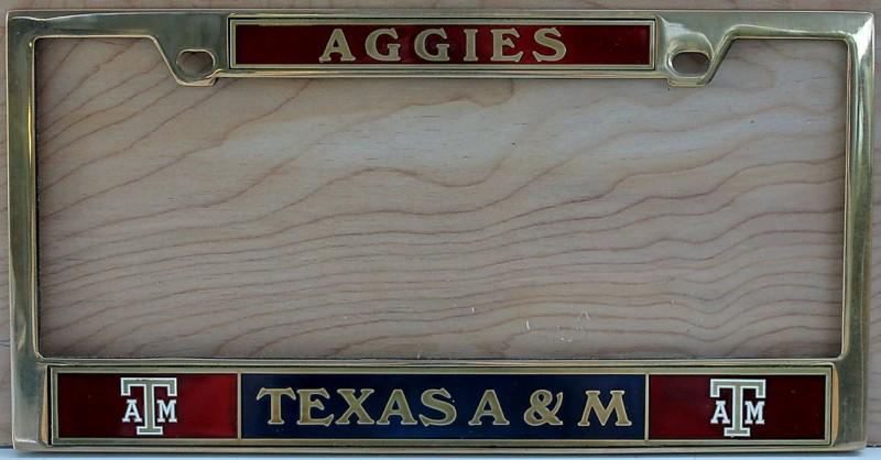 Texas a & m license plate holder