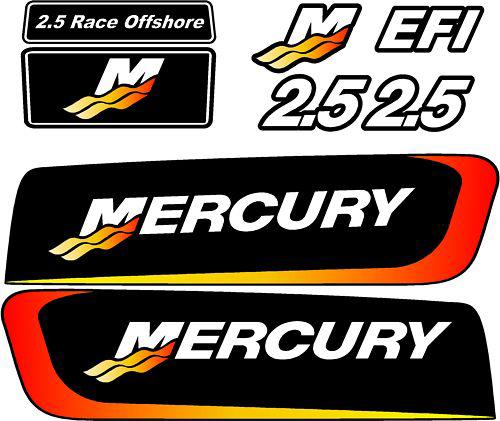 Mercury racing 2.5 "alien" cowling graphics kit 