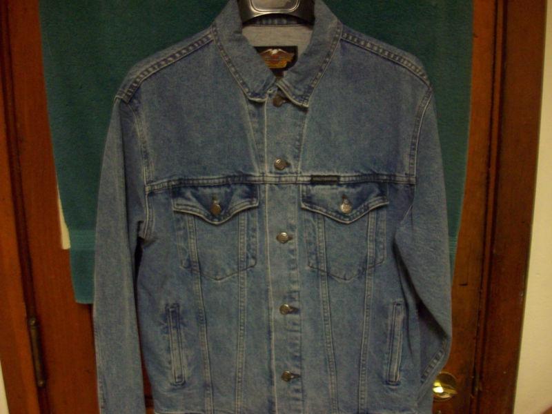 Mens harley jean jacket 100 year anniversary super nice genuine harley small