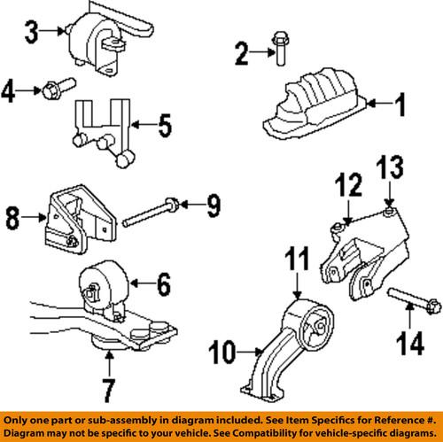 Mopar oem 5085079ac engine torque strut mount-insulator