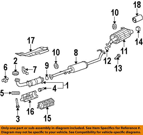 Honda oem 08f53-swa-100 exhaust system kit-chrome exhaust finisher