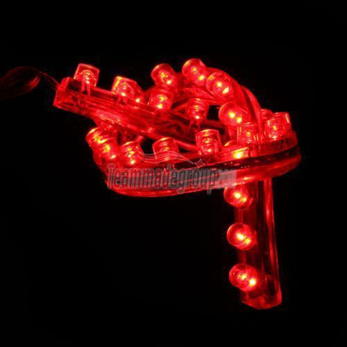 Red 24cm 24 led strip waterproof flexible light lamp bulb for car motorcycle 12v