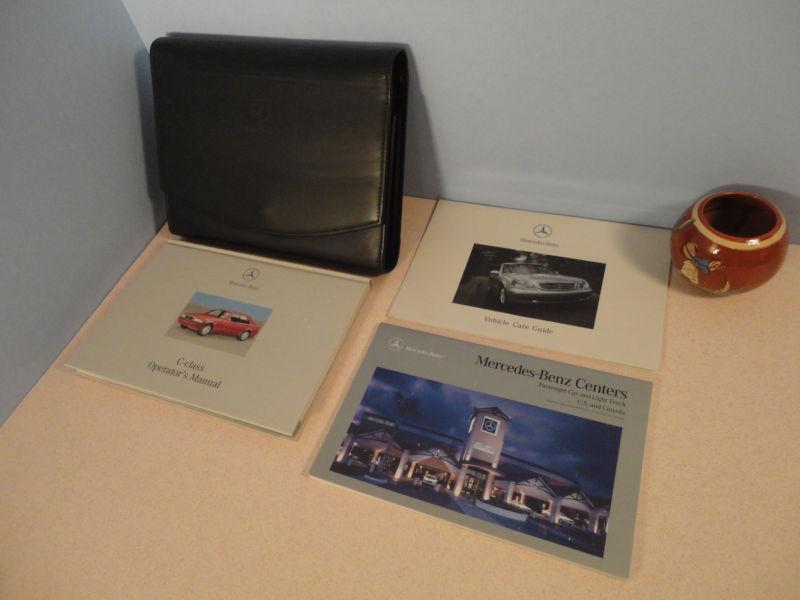 2000 mercedes c class hardcover owners manual and case fast free us shipping