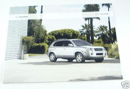 2007 07 hyundai tucson truck suv brochure gls limited