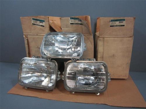 3 ge 12 volt hi/low beam headlights with chrome bezel and mounting bracket