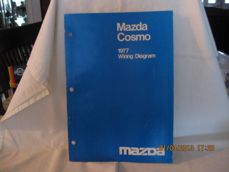 Vintage original 1977 mazda cosmo factory wiring diagram,very good.