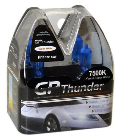 Gp thunder ii 7500k h11 xenon light bulb 55w white sgp75-h11%%%%%%%%%%%%%%%%%%.^