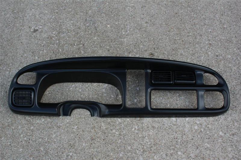 98-01 dodge ram 1500 2500 3500 dash radio bezel cluster trim oem