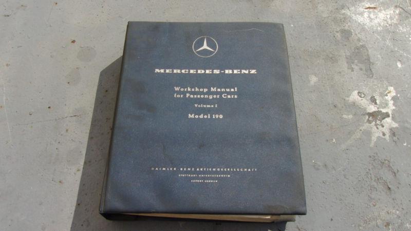 Mercedes-benz workshop service repair manual volume 1 model 190