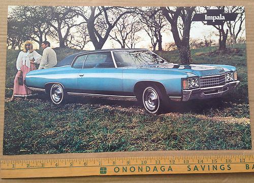 1971 chevy chevrolet impala bel air spec poster