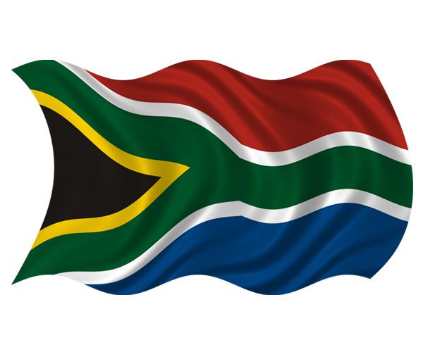 South africa waving flag decal 5"x3" african vinyl car window bumper sticker zu1