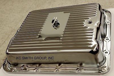 700r4 chrome transmission pan