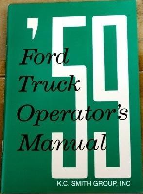 1959 ford truck owner's manual