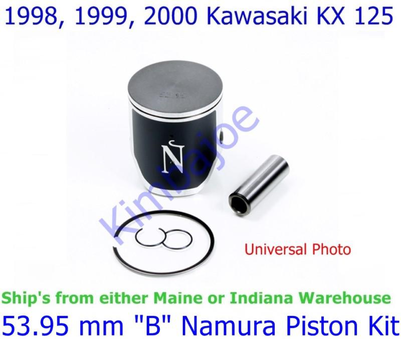 1998 1999 2000 kawasaki kx 125 namura 53.95 mm "b" piston kit 