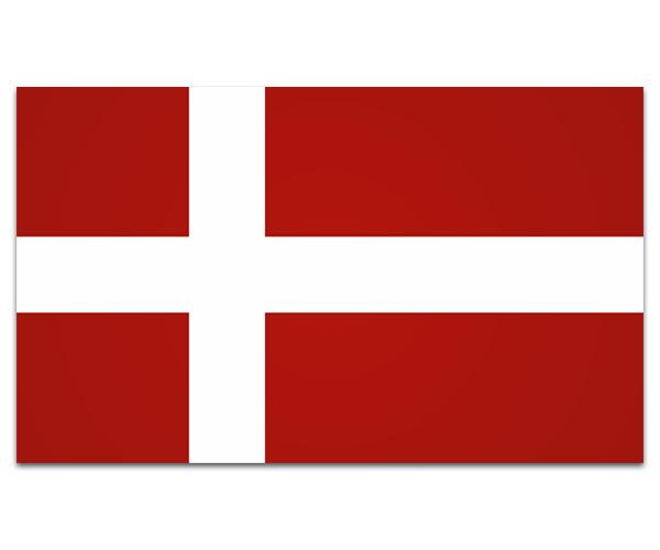 Denmark flag decal 5"x3" danish nordic vinyl car bumper sticker zu1