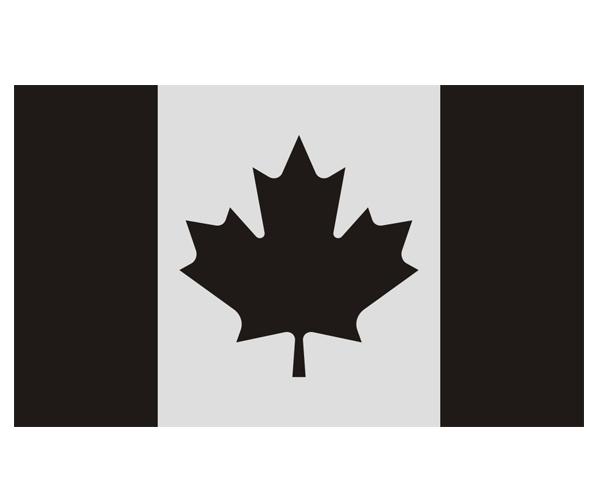 Canada subdued flag decal 5"x3" canadian tactical military vinyl sticker zu1