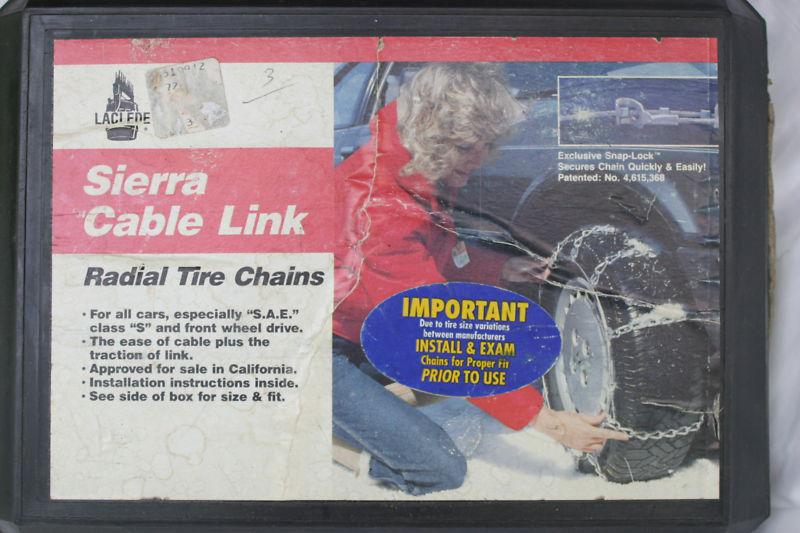 Laclede sierra cable link radial tire chains #1930