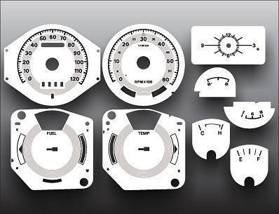 1973 mercury cougar xr7 cluster instrument cluster white face gauges 73